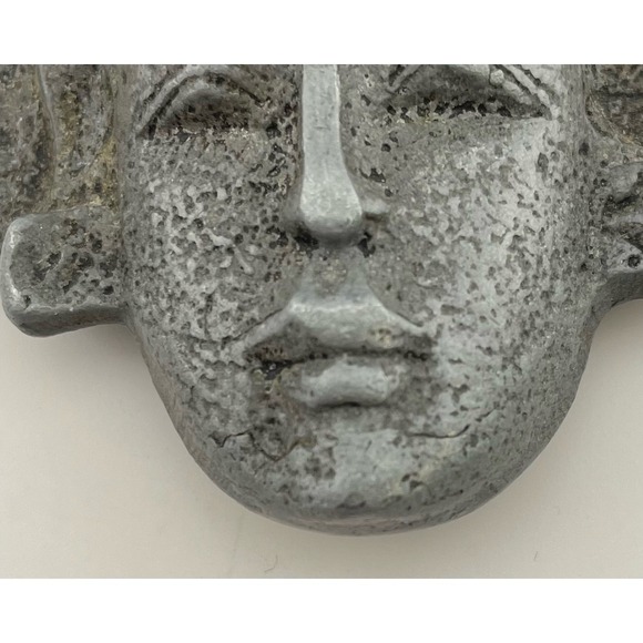 Art Nouveau Maiden Mask Cast Metal Furniture Mount Figural Architectural Salvage - Picture 6 of 11